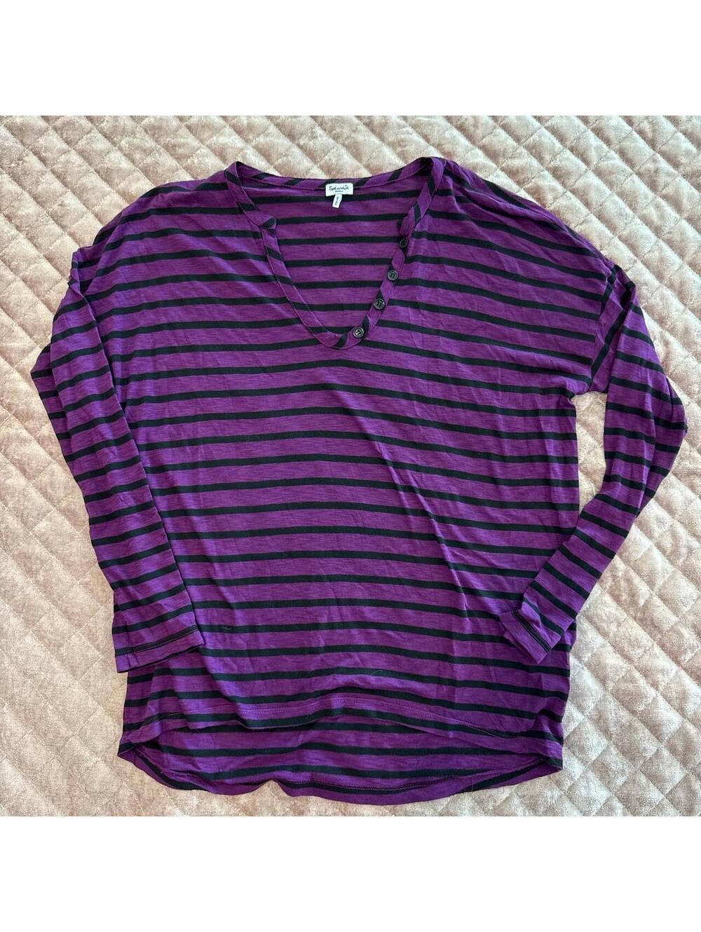 Splendid Women's Purple and Multi Shirt